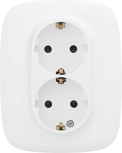 2x2P+E socket with automatic terminals - german standard